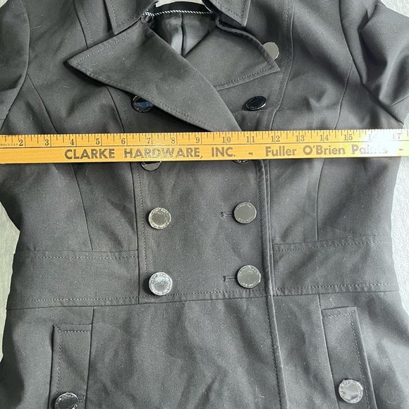 Clavin Klein Women's Black Double-Breasted Jacket size 2 - Picture 8 of 9